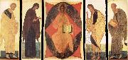 Andrei Rublev and Assistants,Deisis,Christ in Majesty Among the Cherubins, unknow artist